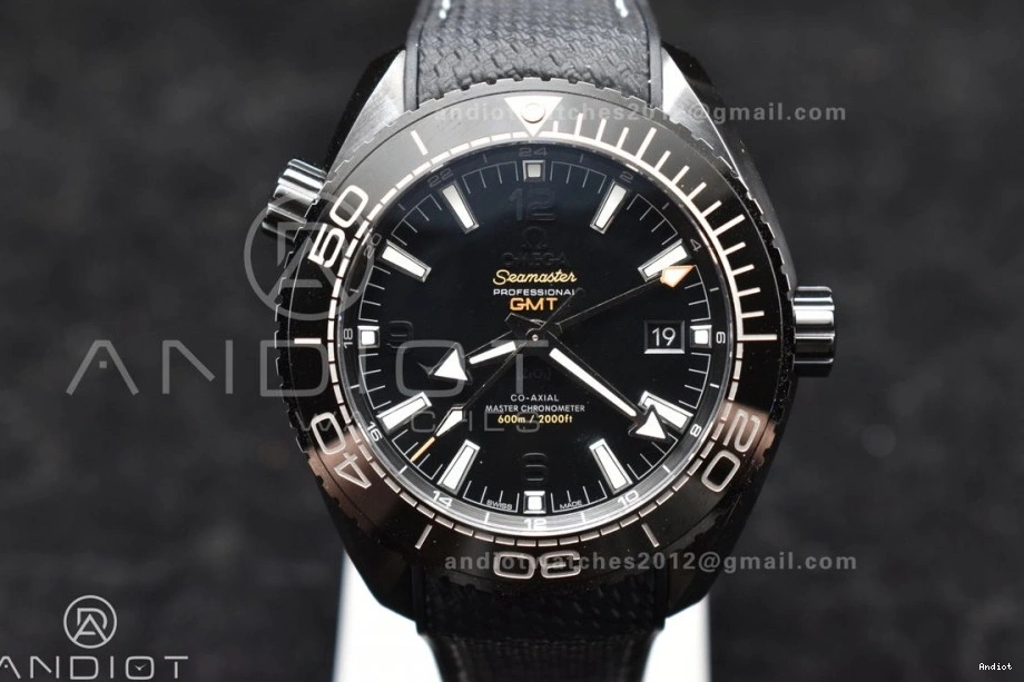 Real Deep Edition Strap Nylon on Super Ceramic VSF 45.5mm Black Black Clone Planet A8906 Best 1:1 Ocean 0517